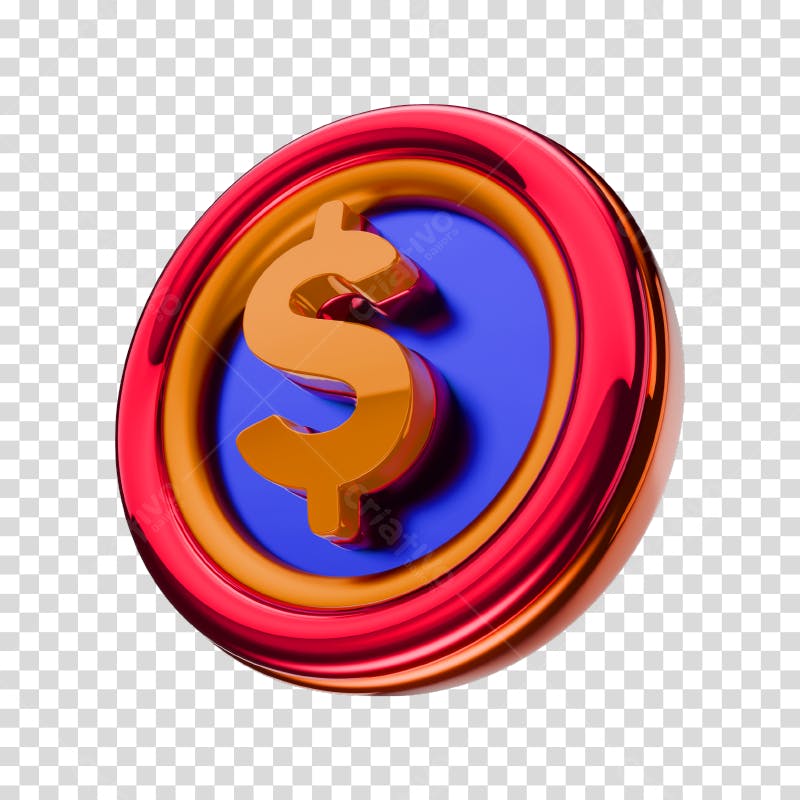 Ícone Dólar PNG com fundo transparente