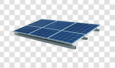 Objeto Painel Energia Solar 3D Png