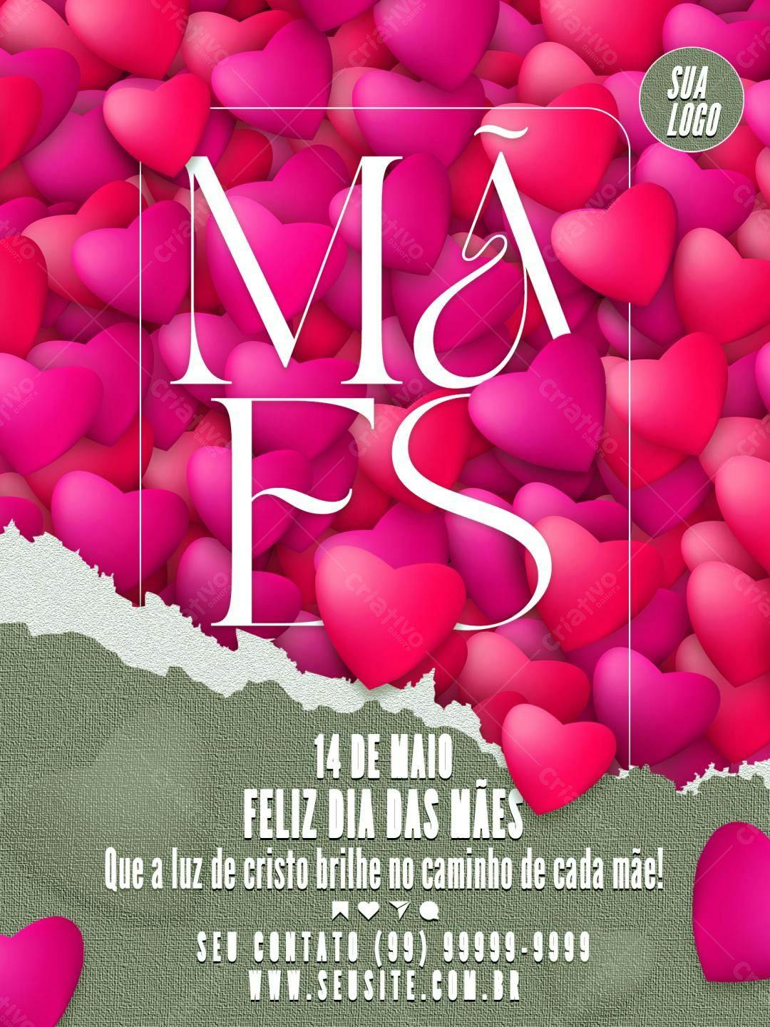 Flyer Dia das Mães PSD Editável