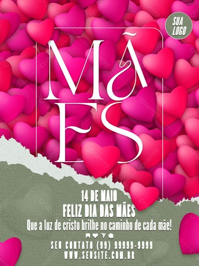 Flyer Dia das Mães PSD Editável
