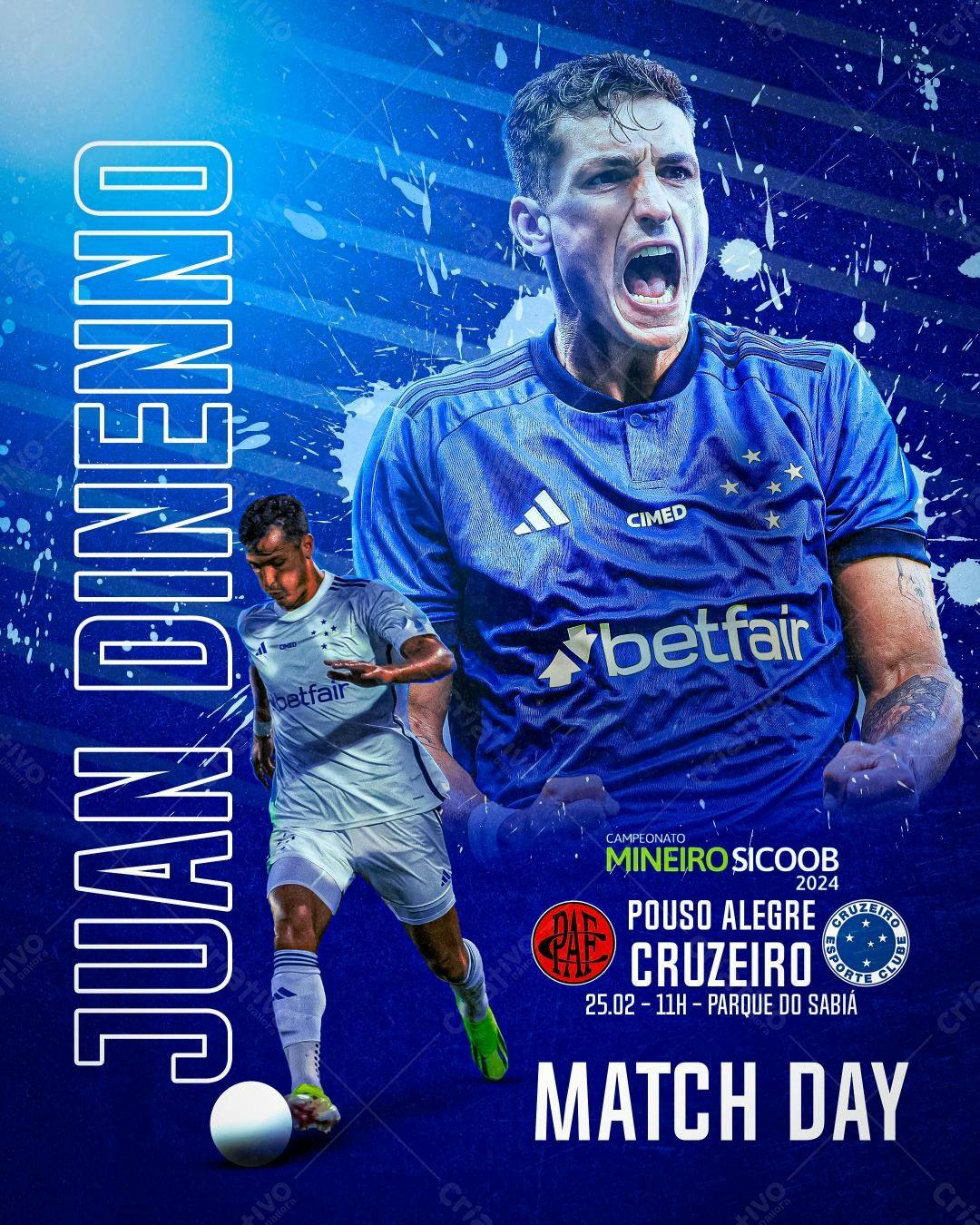 Flyer Match Day Futebol PSD Editável
