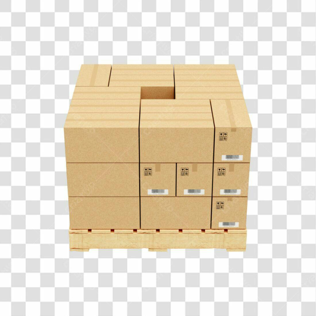 Icone de Logística Caixas de Papelão PNG com fundo transparente