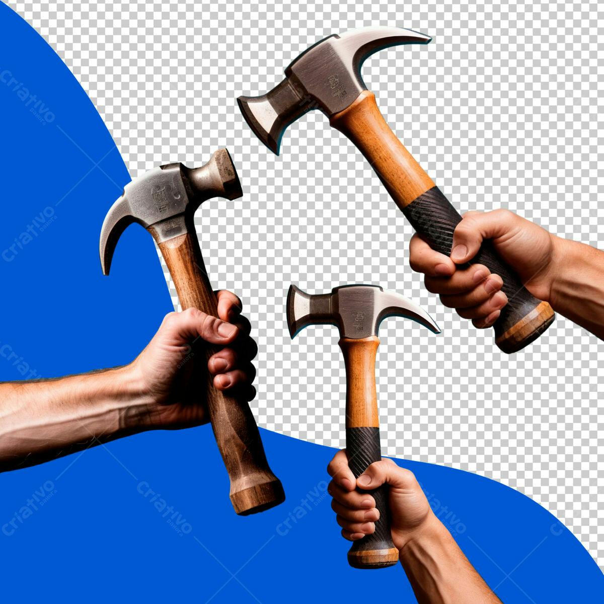 Kit de Martelo para Construção PSD Editável
