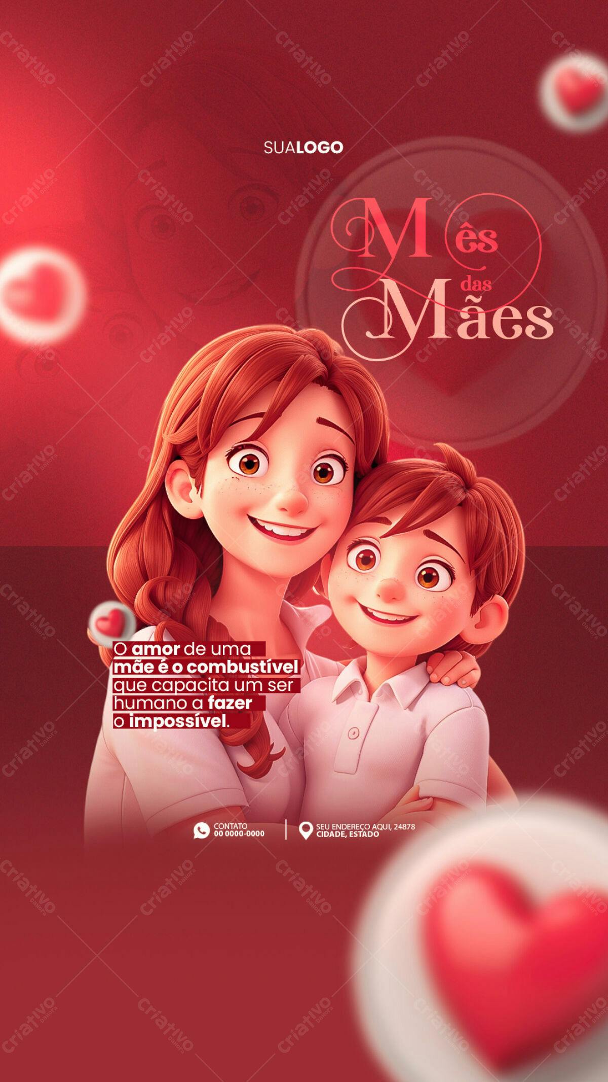 Flyer Dia das Mães PSD Editável