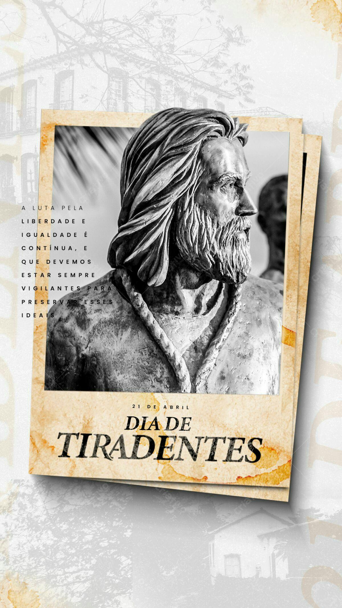 Flyer Dia de Tiradentes PSD Editável