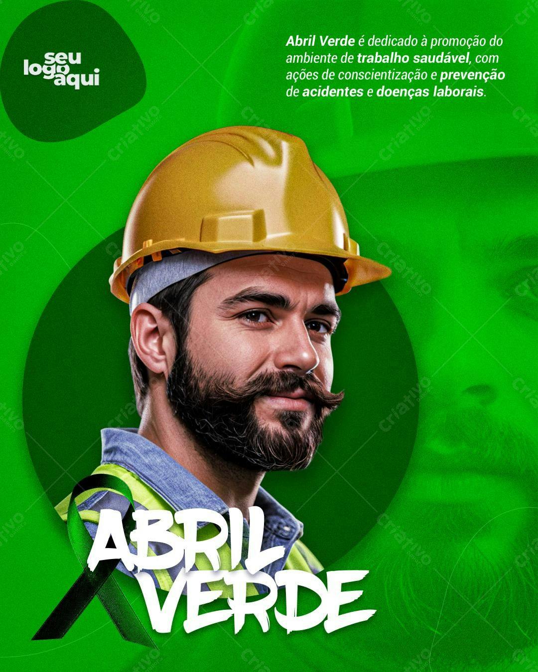 Flyer Abril Verde PSD Editável