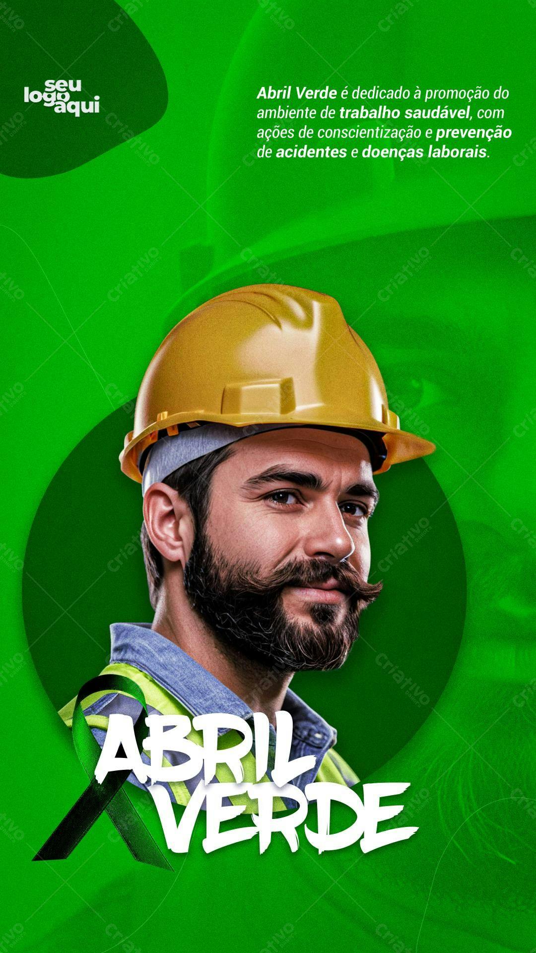 Flyer Abril Verde PSD Editável