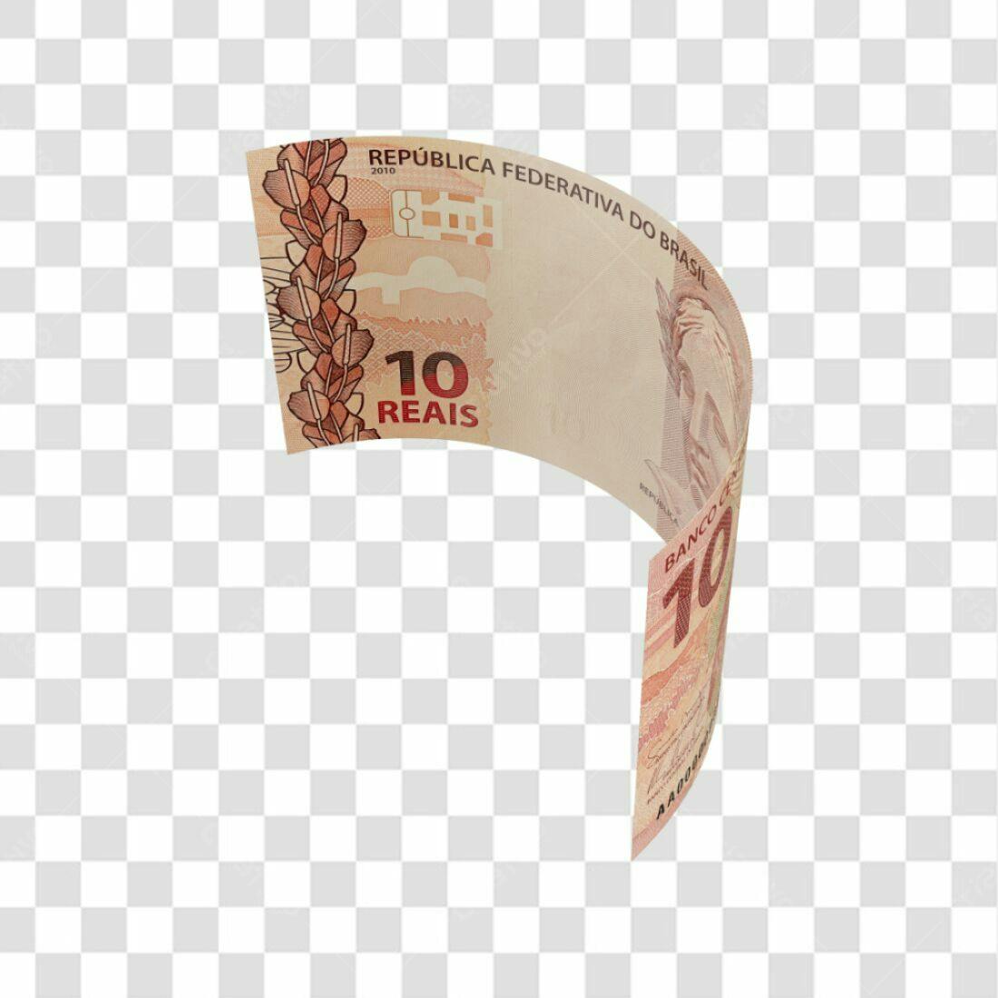 Imagem Nota de 10 Reais PNG com fundo transparente