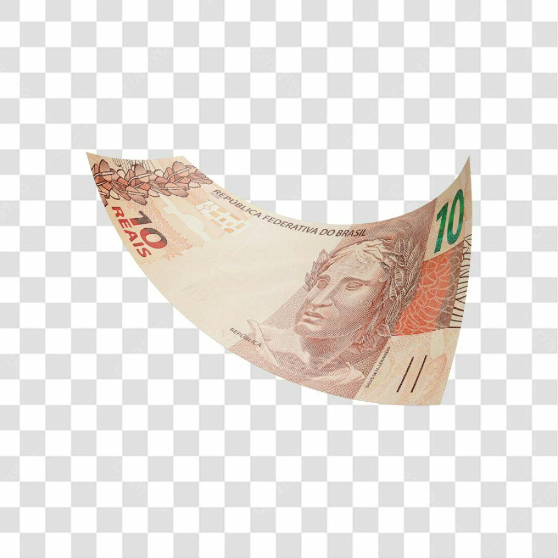 Imagem Nota 10 Reais PNG com fundo transparente