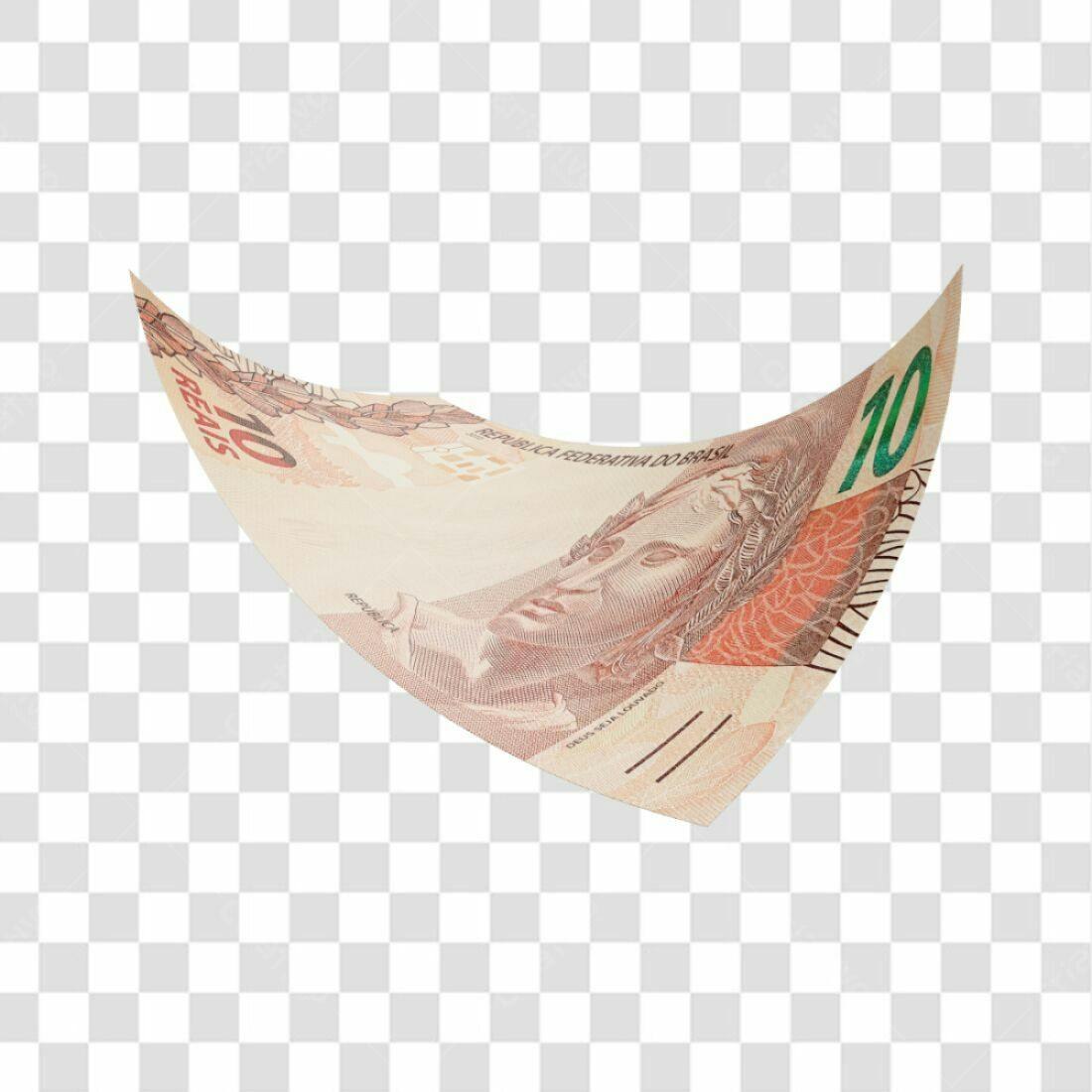 Imagem Nota de 10 Reais PNG com fundo transparente