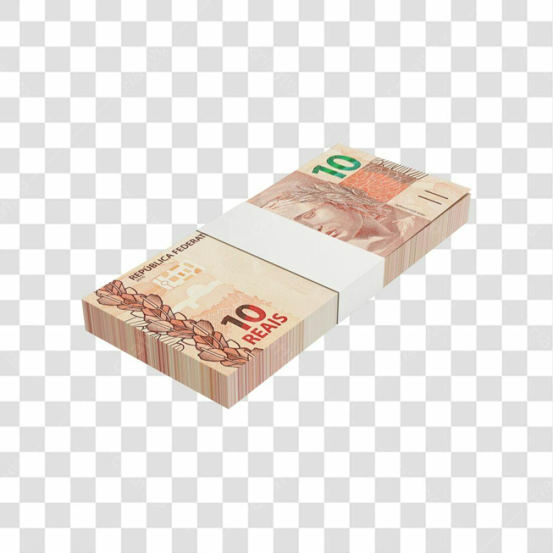 Icone de dinheiro 10 Reais PNG com fundo transparente