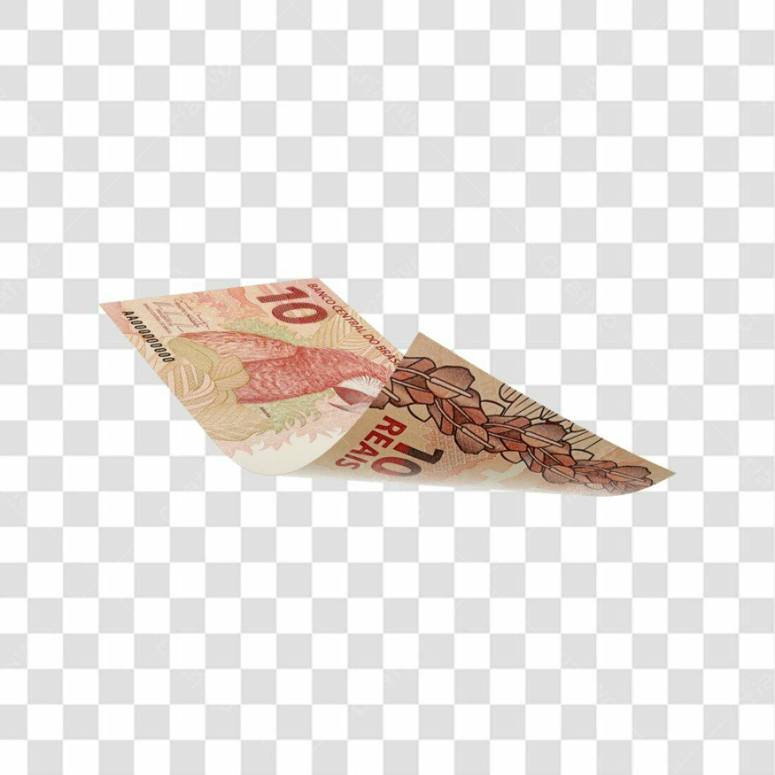 Imagem Nota 10 Reais PNG com fundo transparente