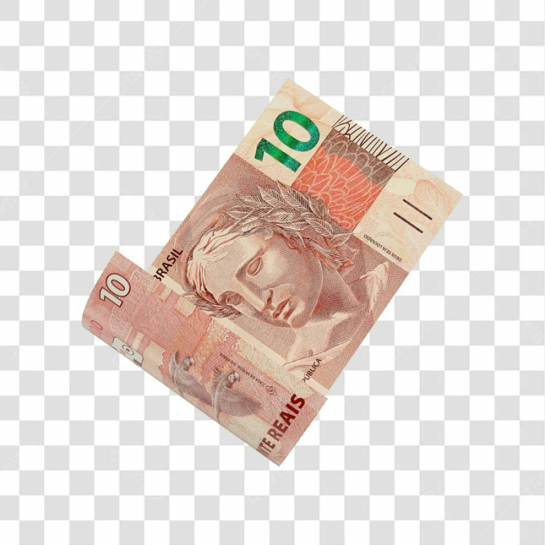 Imagem Nota de 10 Reais PNG com fundo transparente
