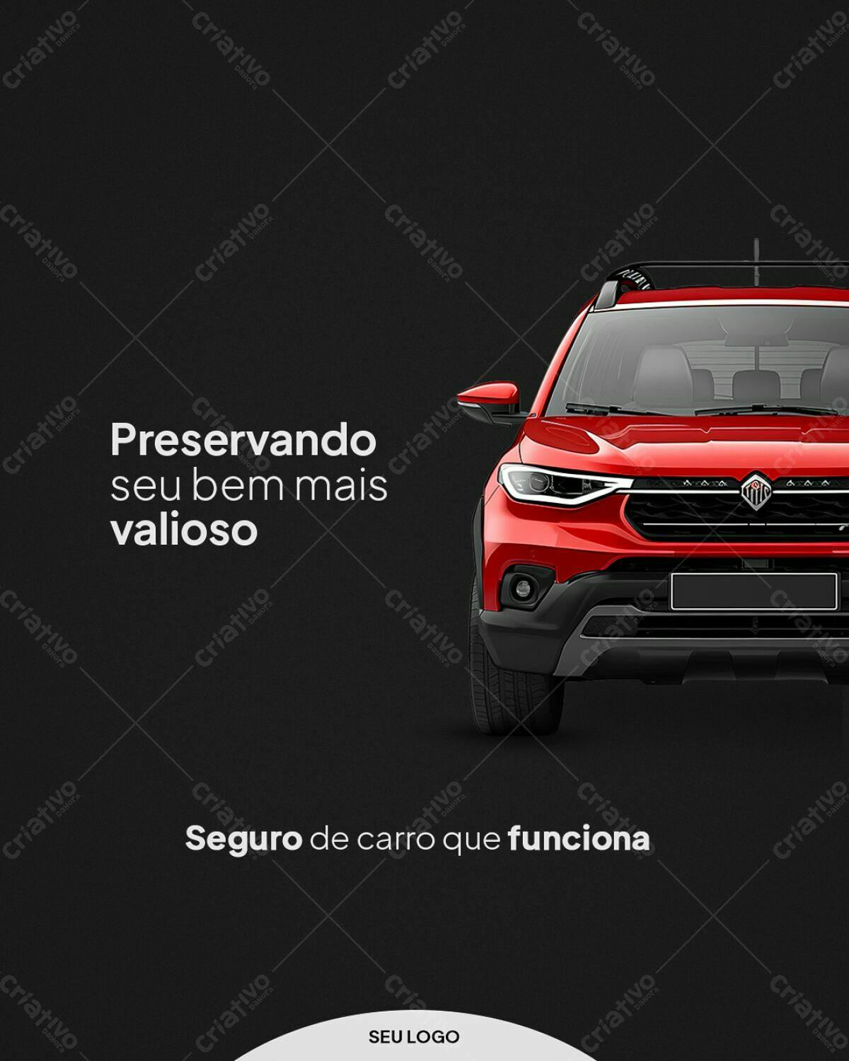 Postagem Instagram Seguro de Carro PSD Editável