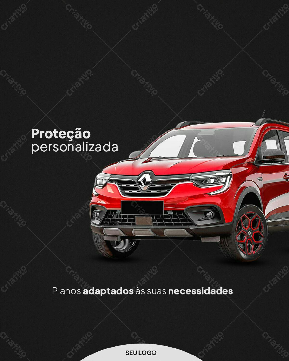 Postagem Instagram Seguro Auto PSD Editável