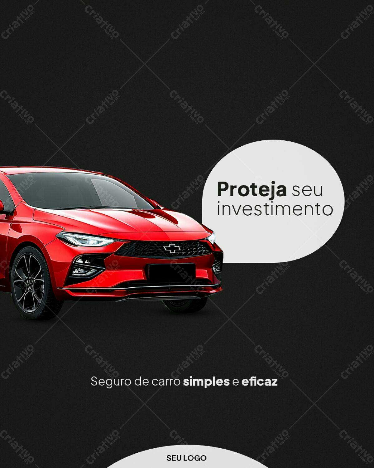 Postagem Instagram Seguro de Carro PSD Editável