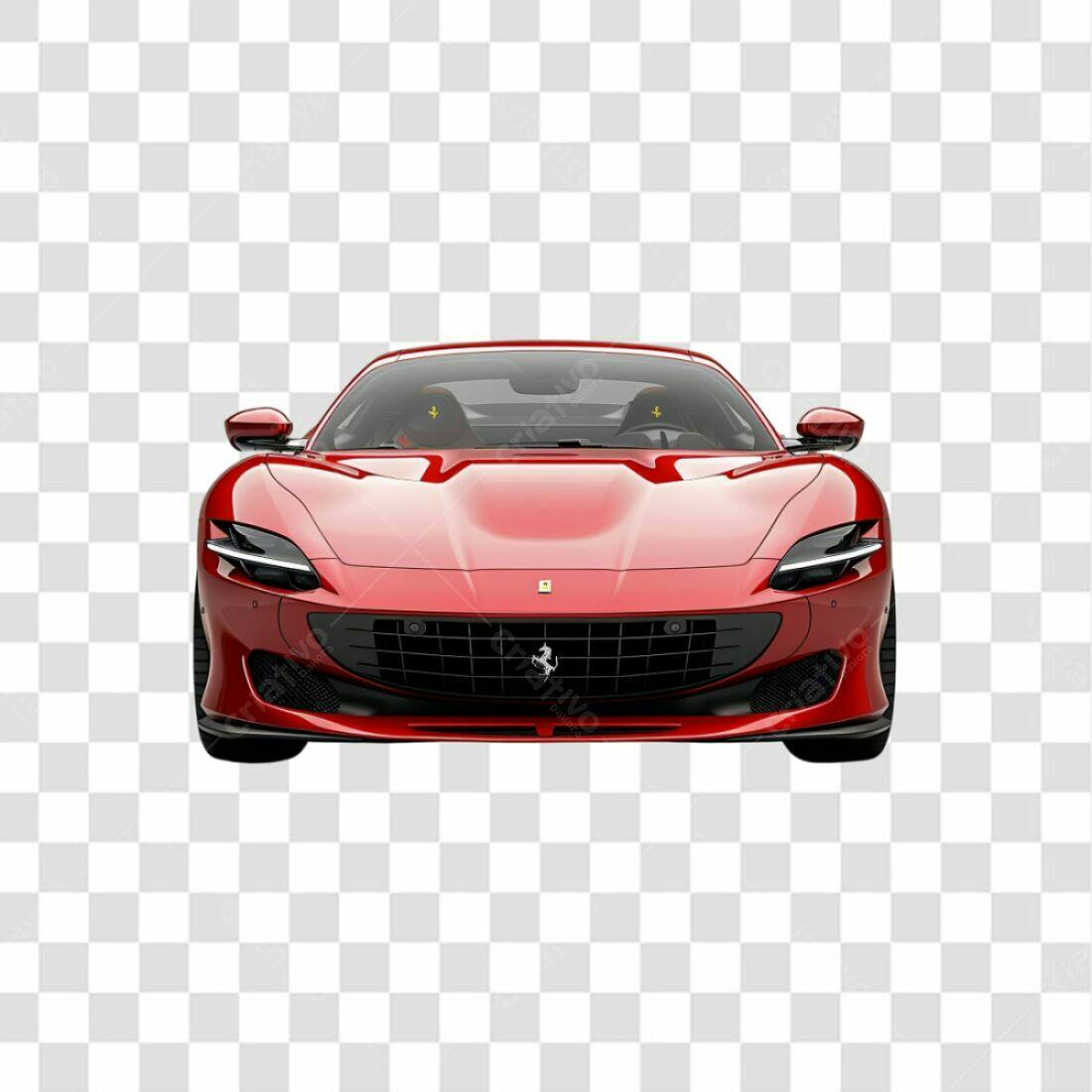 Icone Carro Esportivo Vermelho PNG com fundo transparente