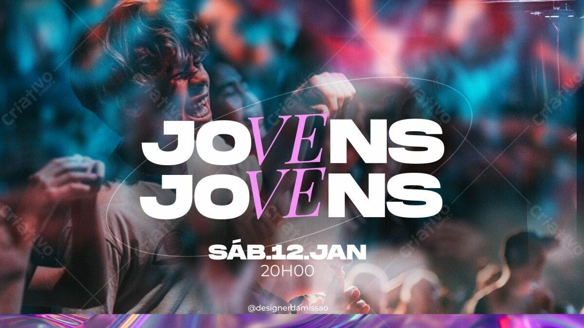 Flyer para Evento Jovem PSD Editável