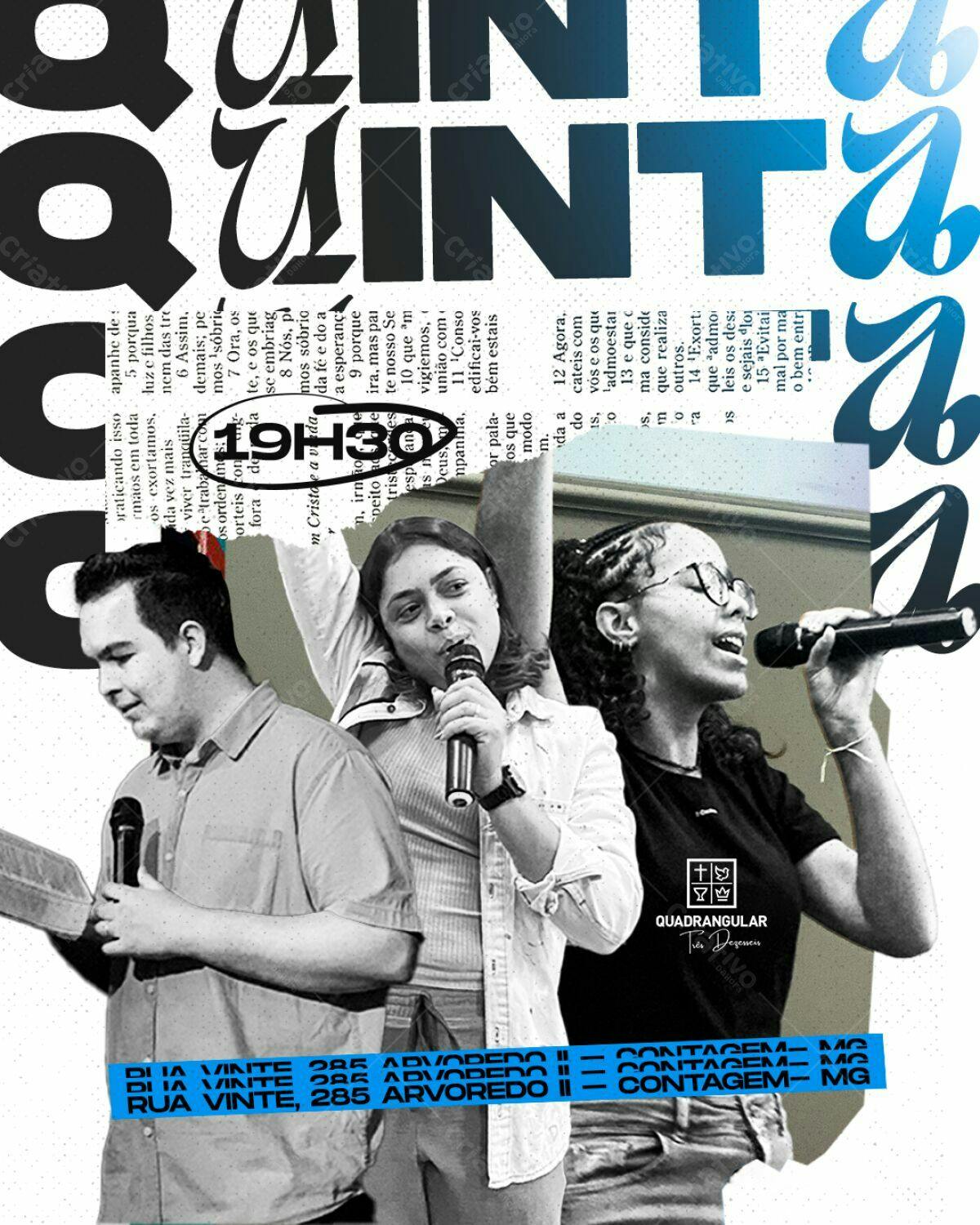 Flyer para Evento de Poesia PSD Editável