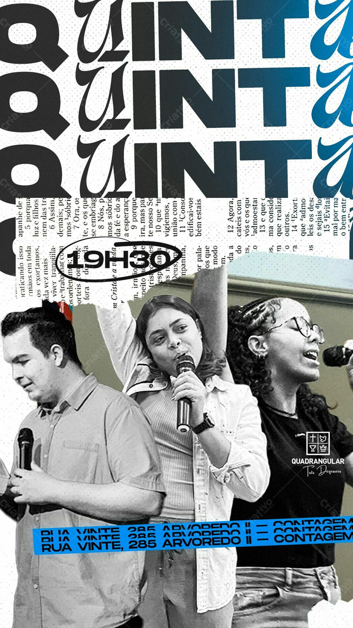 Flyer para Evento Quadrangular PSD Editável