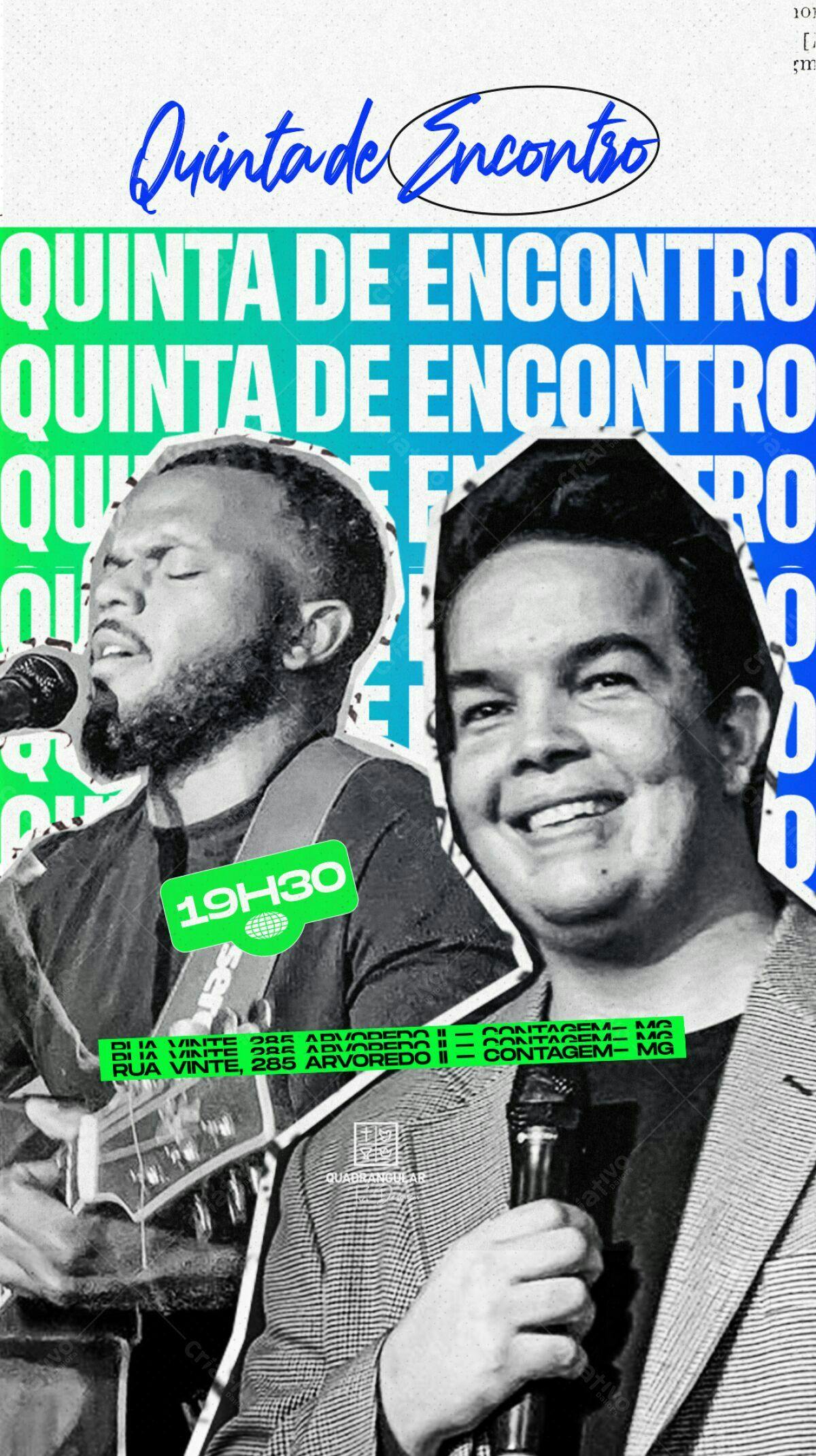 Flyer para Quinta de Encontro PSD Editável