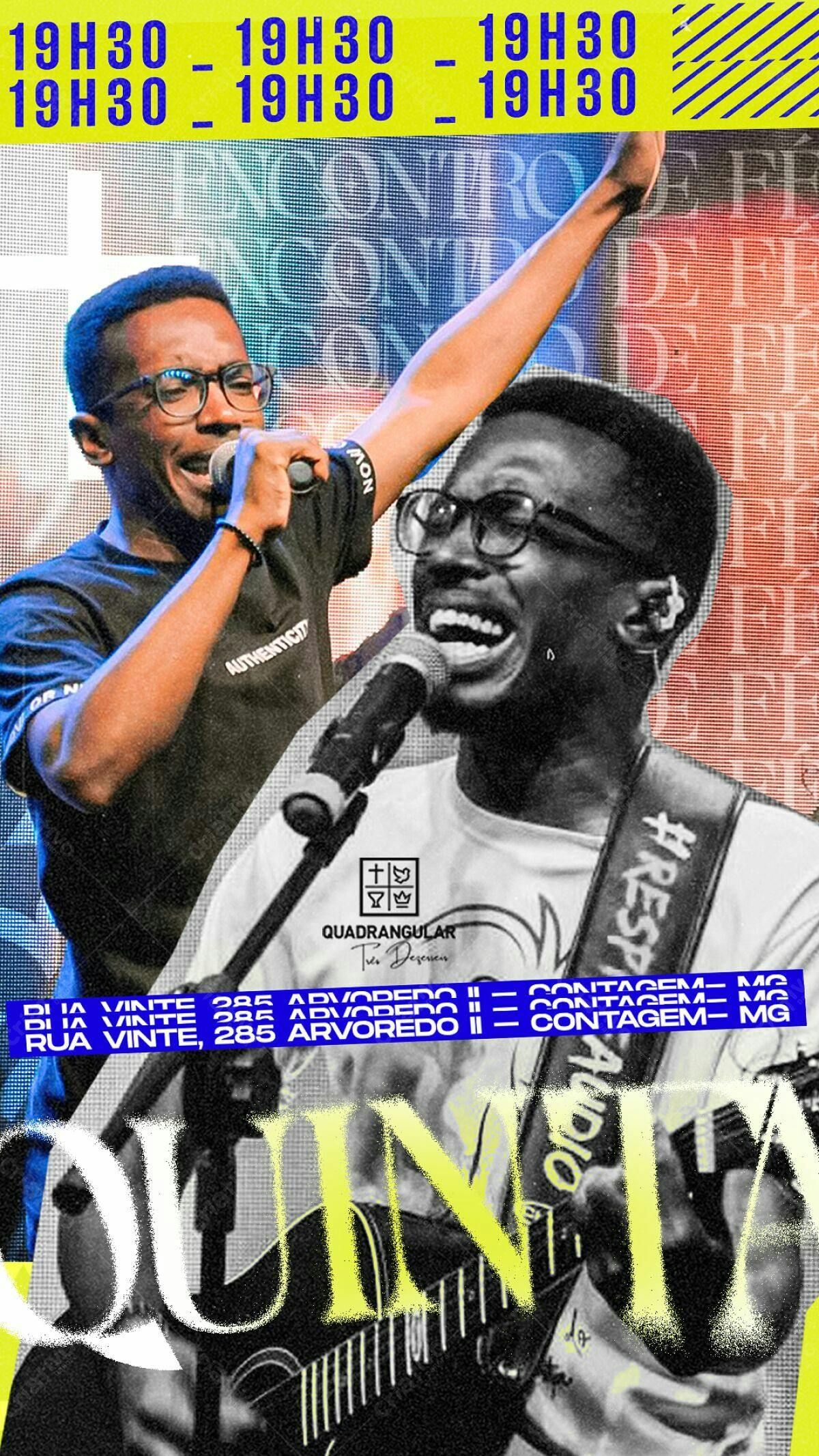 Flyer para Show Musical Gospel PSD Editável