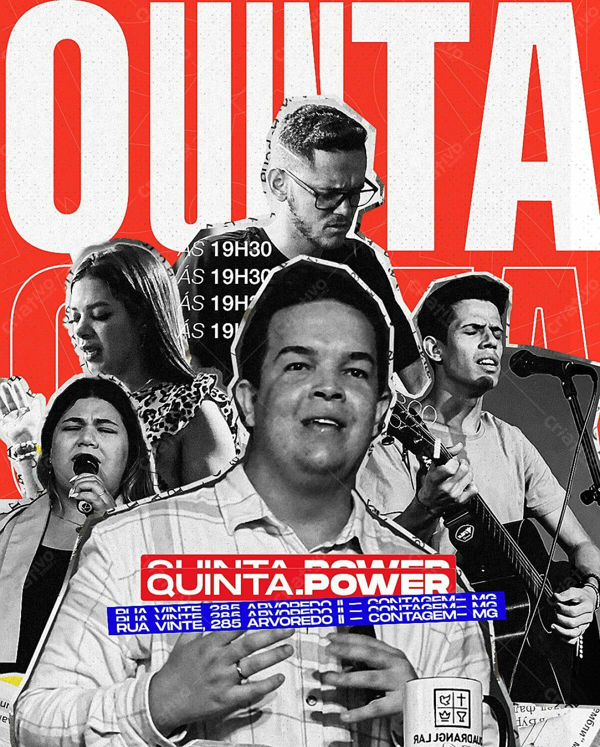Flyer para Evento Quinta Power PSD Editável