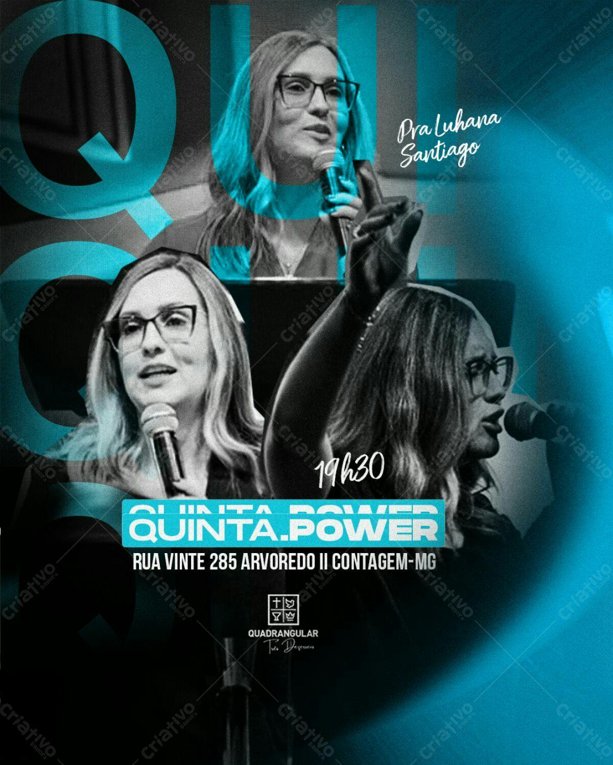 Flyer para Evento Quinta Power PSD Editável