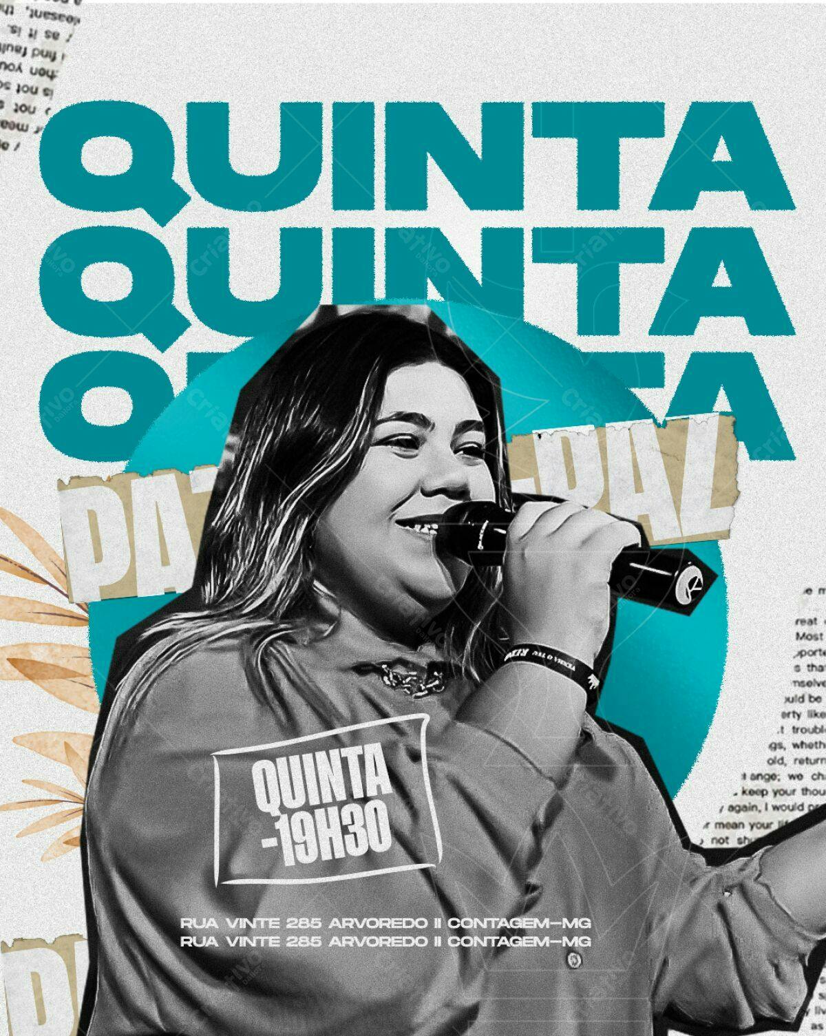 Flyer para Evento Musical Quinta PSD Editável