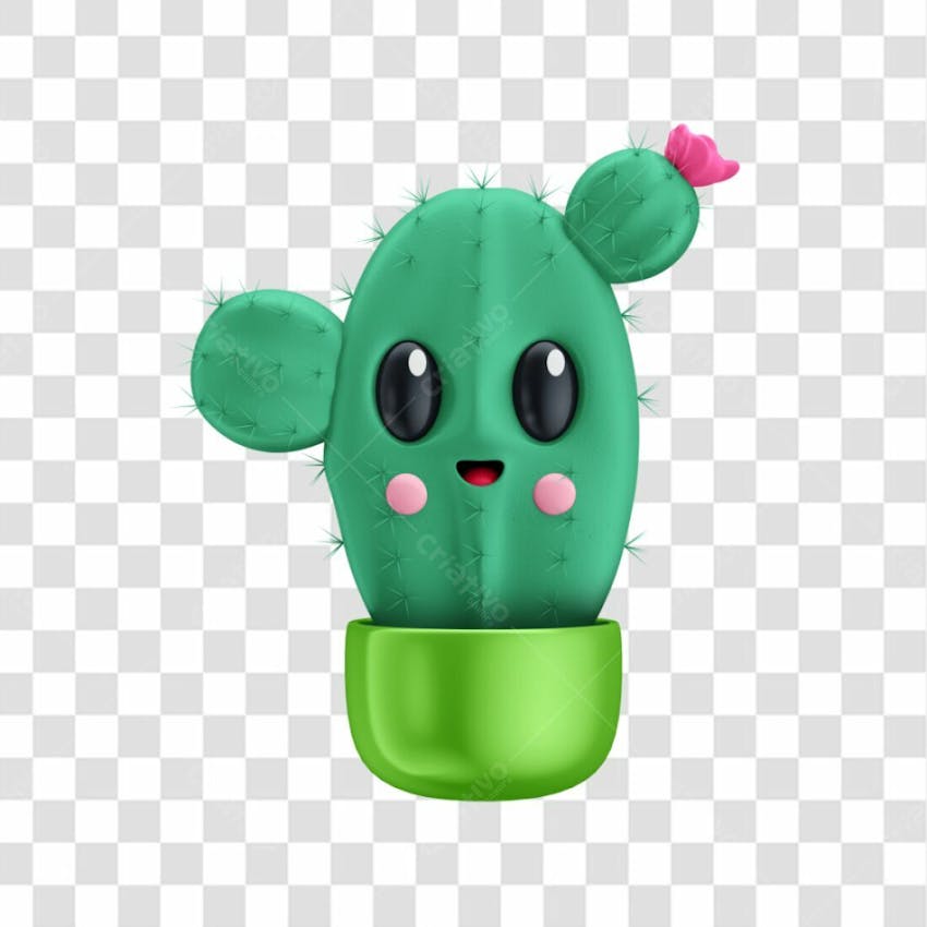 Elemento 3d emoji cactos sertão nordeste festa junina junho arraia sao ...