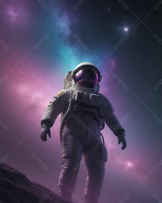 Astronauta no espaço em alta qualidade