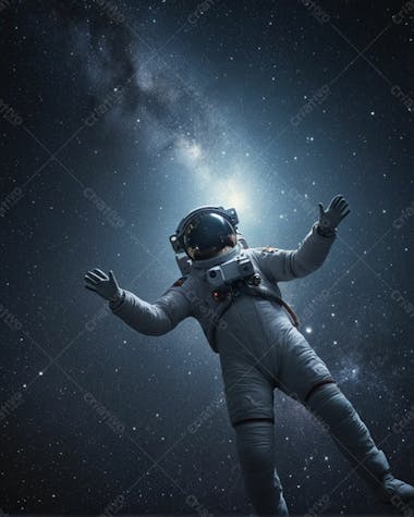 Astronauta no espaço em alta qualidade