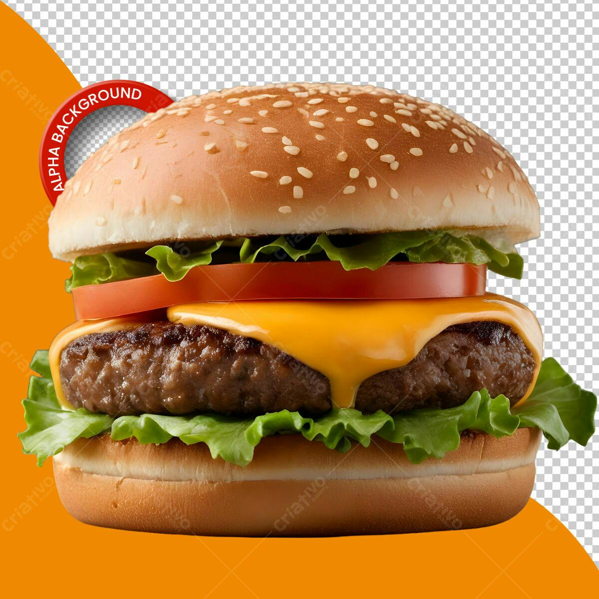 Banner Hambúrguer Delicioso PSD Editável