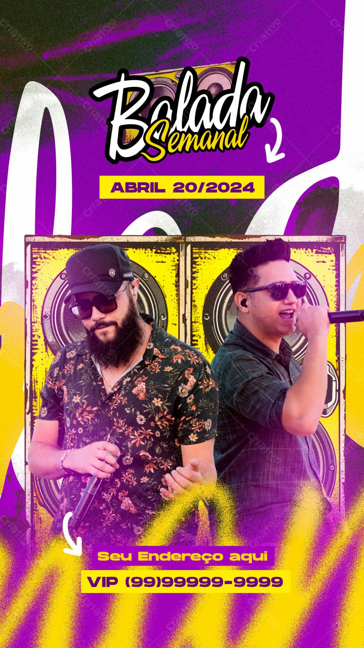 Flyer para Balada Semanal PSD Editável