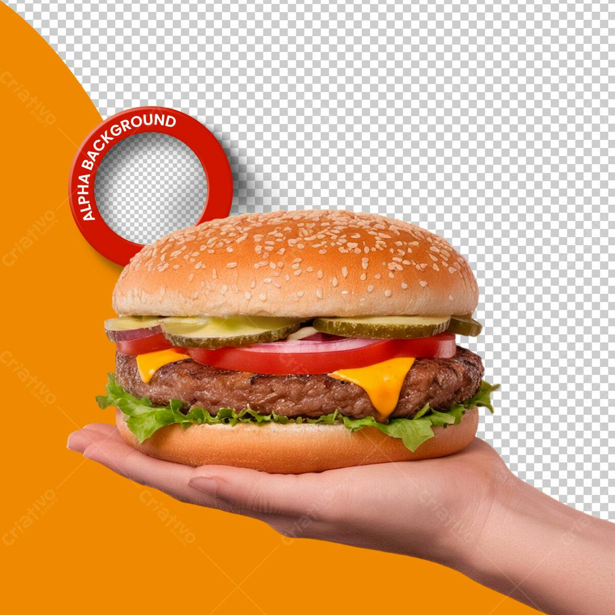 Psd Hambúrguer Delicioso para Redes Sociais PSD Editável