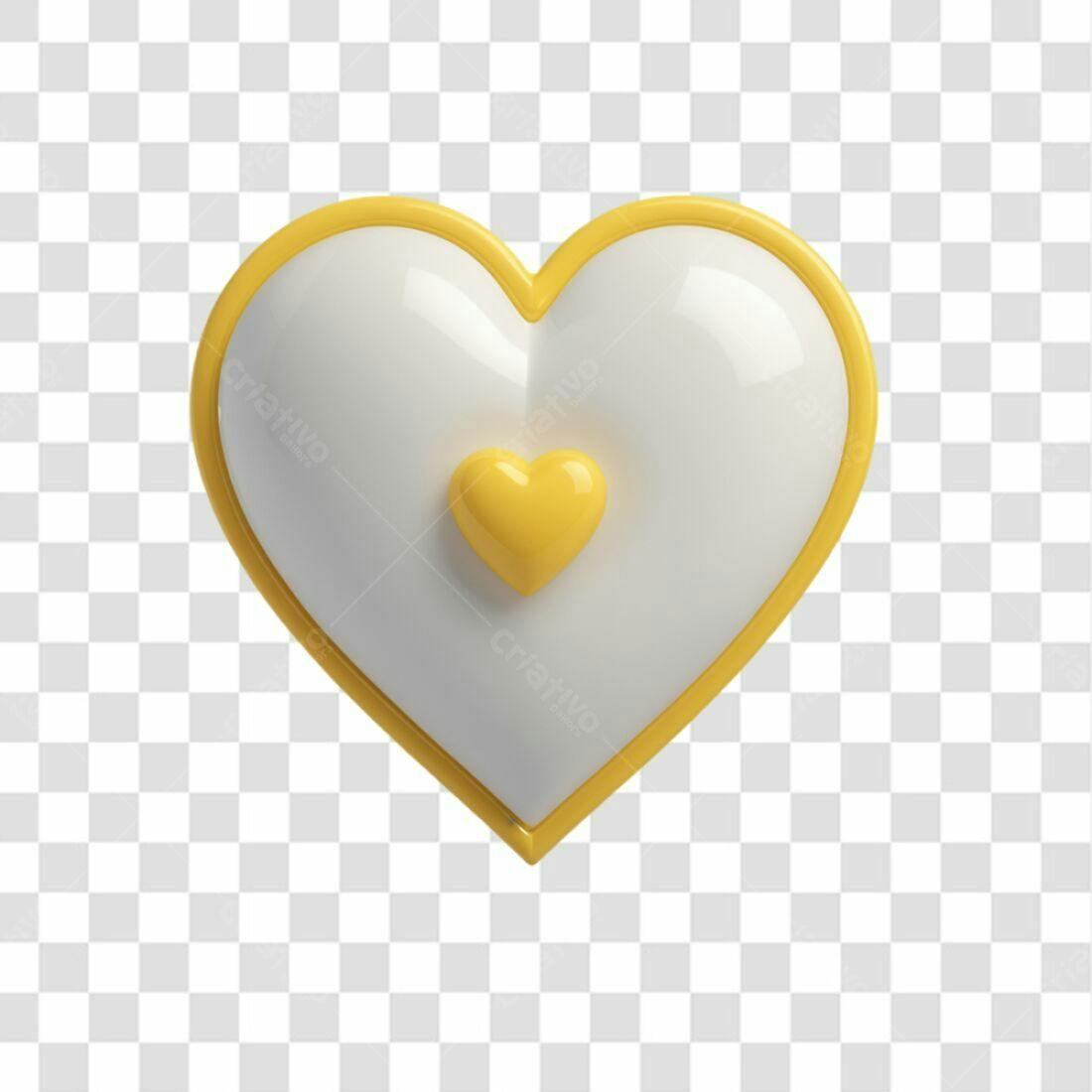 Ícone Coração Dia dos Namorados PNG com fundo transparente