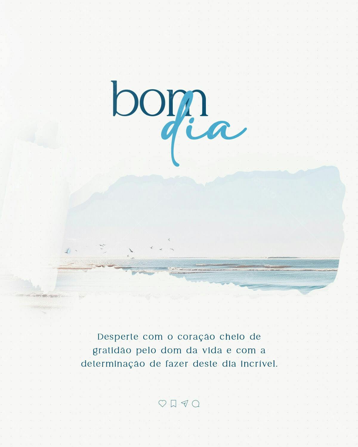 Postagem Instagram Bom Dia PSD Editável
