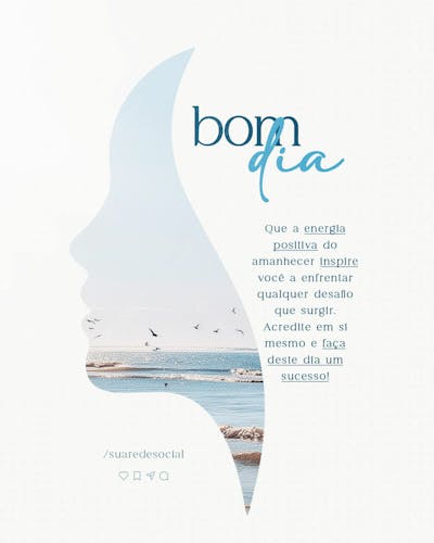 Bom Dia Social Media Feed Vertical