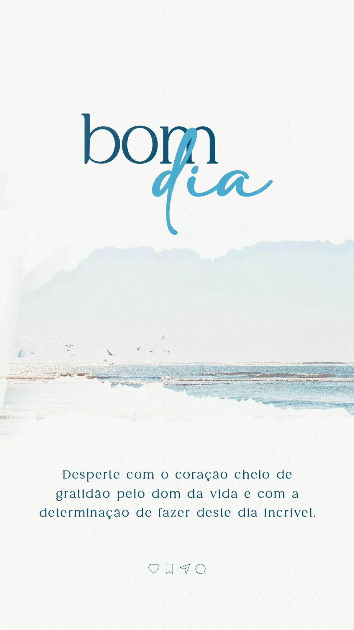 Story para Instagram Bom Dia PSD Editável