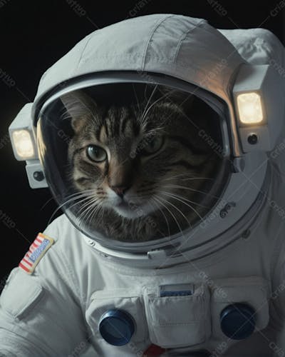 Gato Astronauta Em Alta Qualidade 