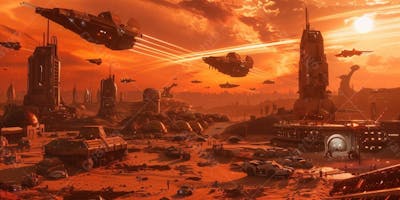 Marte Planetário Com Naves Imperiais Ia (20)