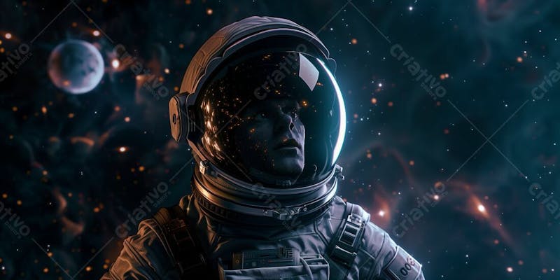 Astronautas nebulosa de órion ia planeta universo