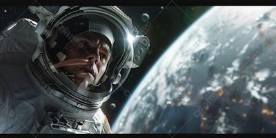 Astronautas Nebulosa De Órion IA Planeta Universo