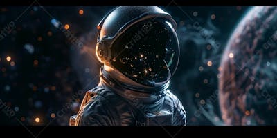 Astronautas Nebulosa De Órion IA Planeta Universo