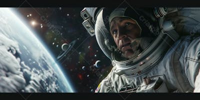 Astronautas Nebulosa De Órion IA Planeta Universo