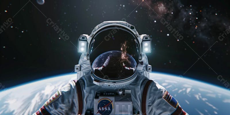 Astronautas nebulosa de órion ia planeta universo