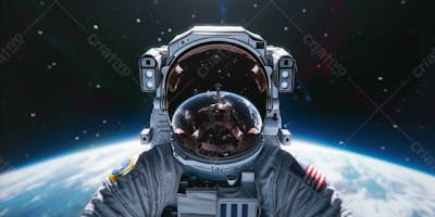 Astronautas Nebulosa De Órion IA Planeta Universo