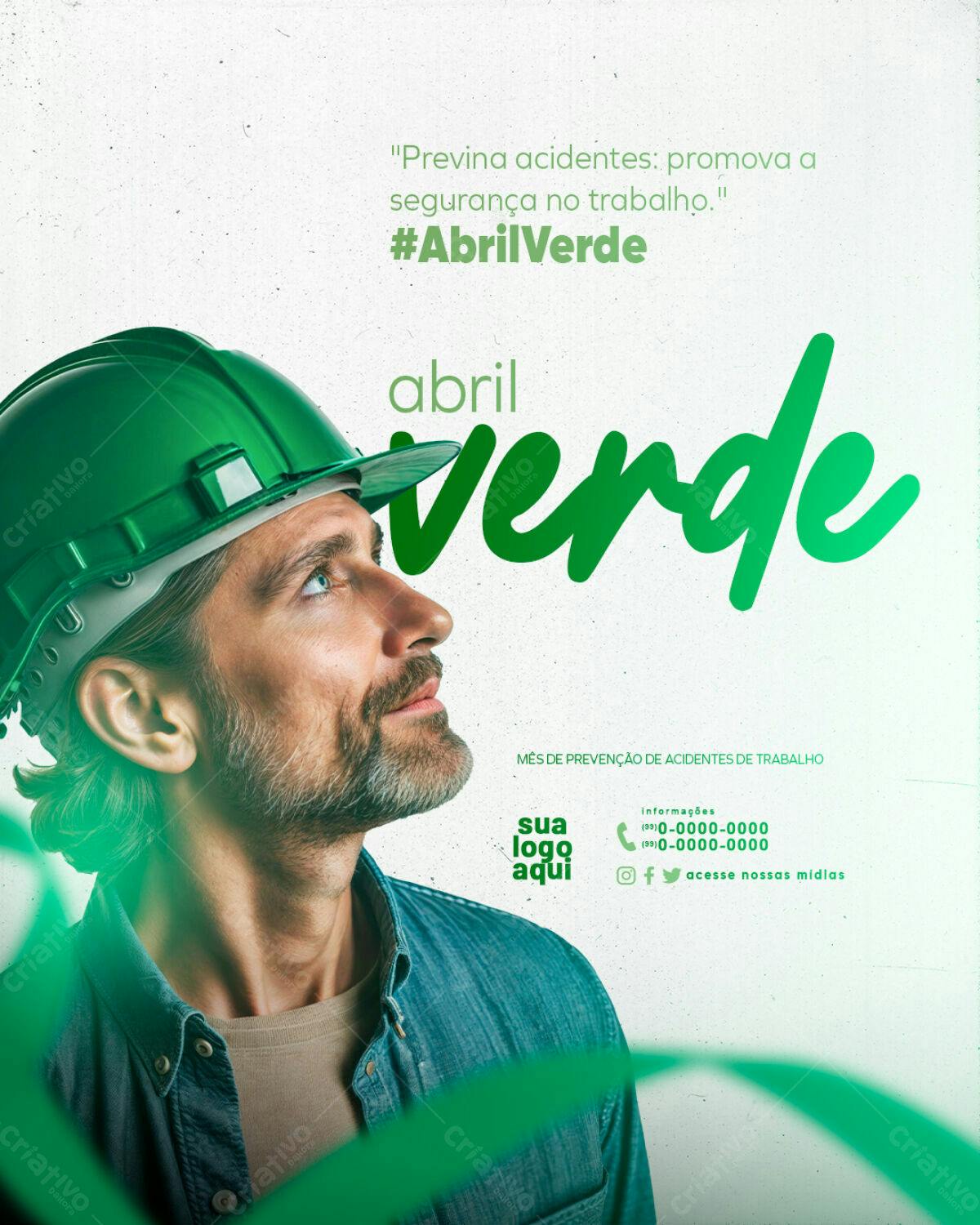 PSD para Abril Verde - Prevenção de Acidentes no Trabalho