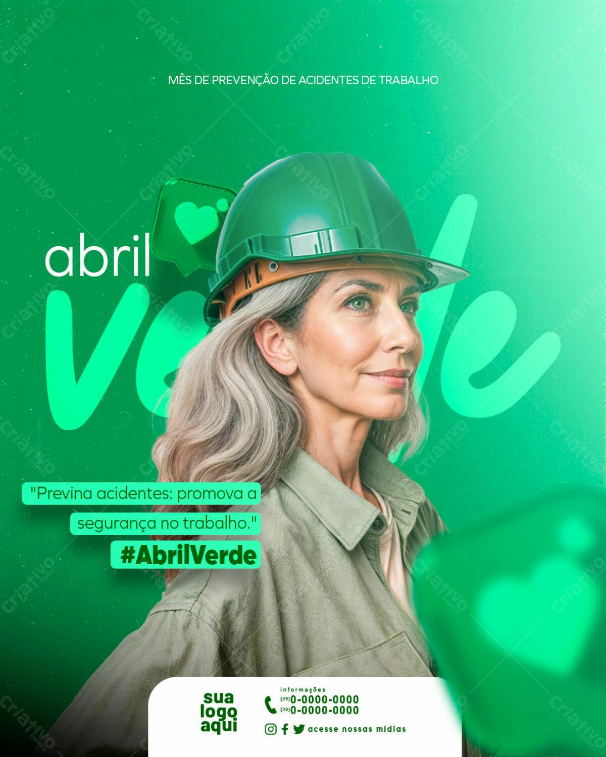 PSD para Campanha Abril Verde PSD Editável