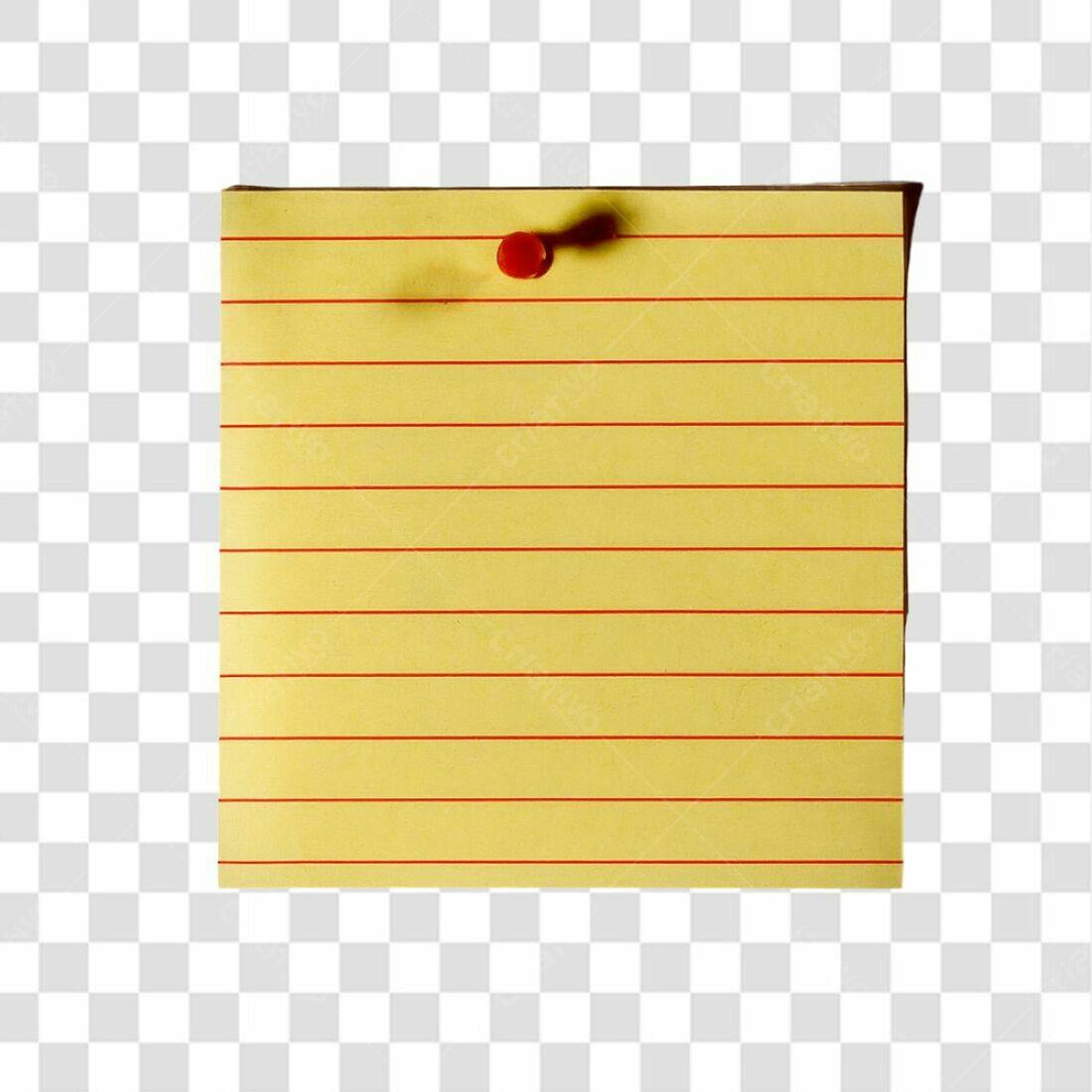 Icone Lembrete Amarelo PNG com fundo transparente